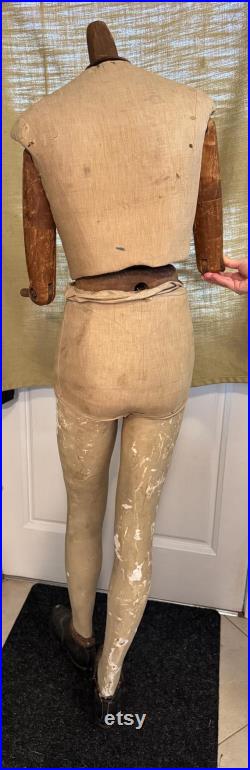 Articulated 1920 s French Male Mannequin