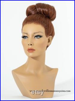 Asian Mannequin Head Female Wig Display Heads from VaudevilleMannequins.com Kinsley