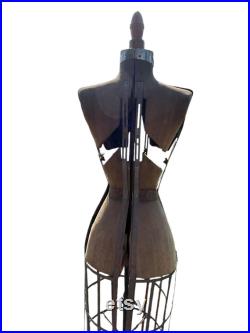 Beautiful antique adjustable dressmaker form from early 1900s. Hall-Borchert Co.