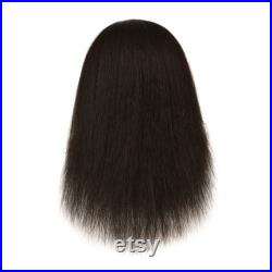 Bellrino Afro Coarse 100 Real Hair Mannequin Head Hairdresser Training Head Manikin Cosmetology Head(802DB)