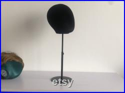 Black Color Round Mannequin Head Base Stand
