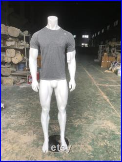 Black Matte Color Full Body Sports Athletic Muscle Body Building Male Mannequin Tonic-1