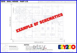 Blueprints for real size cardboard sewing mannequin Body form Dress form Cardboard mannequin Mannequin display Store display Clothes display