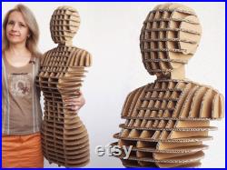 Body form Dress form Cardboard mannequin Mannequin display DIY kit Store display Knitting Clothes display Hats scarf display FREE SHIPPING