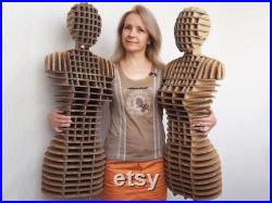 Body form Dress form Cardboard mannequin Mannequin display DIY kit Store display Knitting Clothes display Hats scarf display FREE SHIPPING