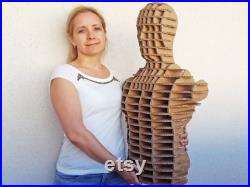 Body form Dress form Cardboard mannequin man Mannequin display DIY kit Store display Knitting gift Clothes display Hats scarf display Dummy