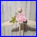 Boho nursery Baby shower centerpiece Child Boutique Craft fair display infant toddler size Bohemian lambs ear and pale pink cabbage rose