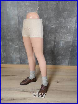 Boy Mannequin Window Legs Pierre Imans from Paris Display Mannequin Boy Half Body Mannequin Rare