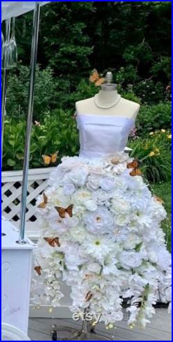 Bridal Mannequin Secret Garden Floral Theme