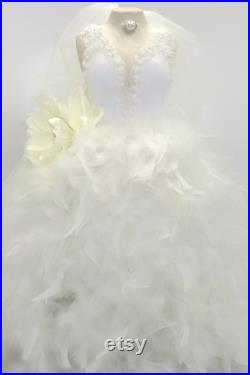 Bridal Shower Mannequin Tabletop, Wedding Dress, Wedding Decoration for Centerpiece, Bridal Centerpiece, Tabletop Dress Form Mannequin