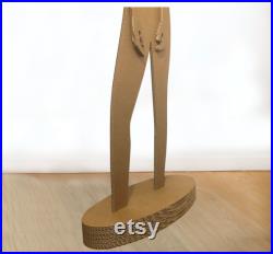 Cardboard woman mannequin design, female mannequin removable, store window display, hanging mannequin, sustainable shop window