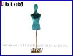 Cheap Adjustable Gold Base Green Velvet Europen Size Female Mannequin Dress Form Emily