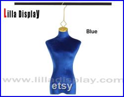 Cheap wedding dresses display 2 styles hooks 9 colors hanging velvet dress form Bella