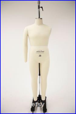 Chest 38 Male Full Body, Professional Tailors Dress Form with Collapsible Shoulder (A1)