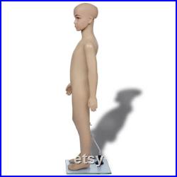 Child Full Body with Base Mannequin Realistic Display Head Turn Form