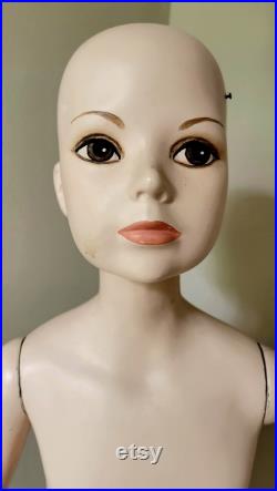 Child Girl Mannequin Mid Century