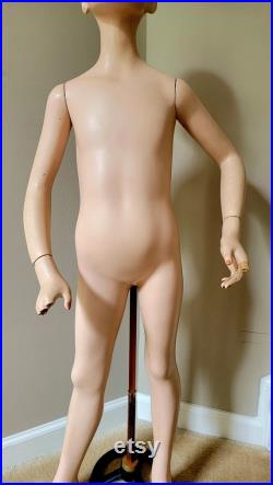 Child Girl Mannequin Mid Century