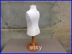 Child Size Tabletop Mannequin with Stand, French Vintage Child Mannequin Torso or Body, Found And Flogged