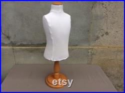 Child Size Tabletop Mannequin with Stand, French Vintage Child Mannequin Torso or Body, Found And Flogged