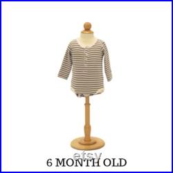 Child Toddler Kids Half Body Pinnable Dress Form Infant Mannequin Torso with Wooden Base JF-C