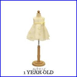 Child Toddler Kids Half Body Pinnable Dress Form Infant Mannequin Torso with Wooden Base JF-C