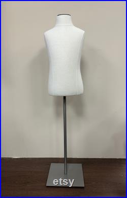 Children's Display Form Kids Dress Form Boys Girls Mannequin Torso Size 6-8 Years Old