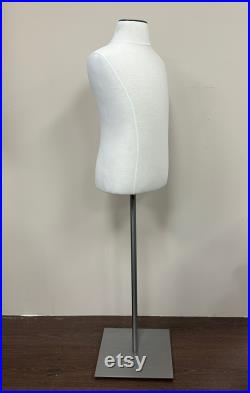 Children's Display Form Kids Dress Form Boys Girls Mannequin Torso Size 6-8 Years Old