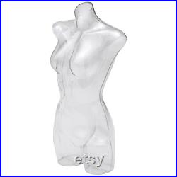 Clear female mannequin, adult clear mannequin,