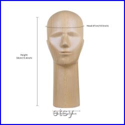 Clearance Sales Female Kids Wooden Head Mannequin for Hat, Jewelry Headphone Headband Beech Wood Model Dummy for Fashion Store, Wooden Head
