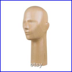 Clearance Sales Female Kids Wooden Head Mannequin for Hat, Jewelry Headphone Headband Beech Wood Model Dummy for Fashion Store, Wooden Head