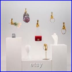 Clothing Store Hanging Mannequin Hand Stand,Window Display Gold Silver Mannequin Hand,Ring Display Hand Model Bag Rack Jewelry Display Stand
