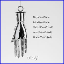 Clothing Store Hanging Mannequin Hand Stand,Window Display Gold Silver Mannequin Hand,Ring Display Hand Model Bag Rack Jewelry Display Stand