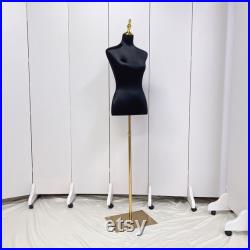 Clothing Store Women Satin Mannequin Upper Body,Clothing Mannequin Torso Female Dress Form,Showroom Fashion Shop Window Display Model Props