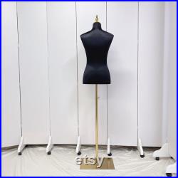 Clothing Store Women Satin Mannequin Upper Body,Clothing Mannequin Torso Female Dress Form,Showroom Fashion Shop Window Display Model Props