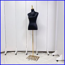 Clothing Store Women Satin Mannequin Upper Body,Clothing Mannequin Torso Female Dress Form,Showroom Fashion Shop Window Display Model Props