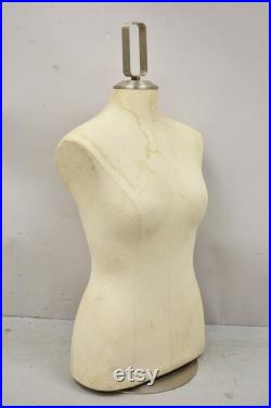 Counter Top Torso Dress Form Mannequin on Revolving Pedestal Base