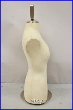 Counter Top Torso Dress Form Mannequin on Revolving Pedestal Base