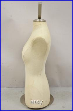 Counter Top Torso Dress Form Mannequin on Revolving Pedestal Base