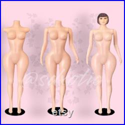 Curvy Mannequin Plus Sized Mannequin BBL Mannequin Exotic Dancewear Mannequin Armless, Removable arms, or head and removable arms by SDXOTIC