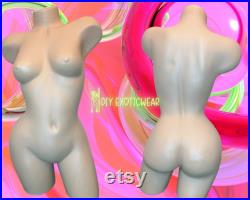 Curvy Torso Mannequin, Lingerie Mannequin, Exotic Dancewear Mannequin, Sexy Mannequin