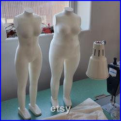Custom 1 2-Scale Dress Form, 3D-Printed from Smartphone Body-Scan App or Measurements. Includes DIY sewing pattern for padded cloth cover.