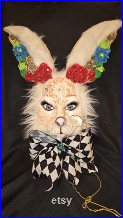 Custom White Rabbit for Toni, Rabbit Head, Rabbit Mannequin, Mannequin, Head Art