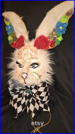 Custom White Rabbit for Toni, Rabbit Head, Rabbit Mannequin, Mannequin, Head Art