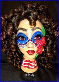 Custom for Betty, Colombian Mannequin head, Puerto Rico Mannequin head, Mannequin, Head art, Mannequin head