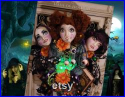 Custom for Toni, The 3 Sister Witches, Witch Sister Mannequin Heads