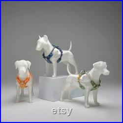 Customized Dog Display Mannequin 3D Assemble Pet Mannequin, Semi-Transparent Decorative Dog Sculpture for Boutique Display, Pet Clothes