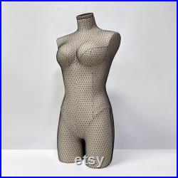 DE-LIANG Bust Form Dress Form For Bra, Fully Pinnable Soft Female Lace Underwear Display Torso Mannequin,Corset Dress Form, Swimwear Model