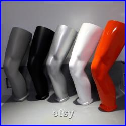DE-LIANG Knee brace display mannequin,Leg Foot Ankle Mannequin for Knee Brace,Knee Wrist Protection Display Stand,Glossy Lucky Red 1 pcs