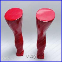 DE-LIANG Knee brace display mannequin,Leg Foot Ankle Mannequin for Knee Brace,Knee Wrist Protection Display Stand,Glossy Lucky Red 1 pcs