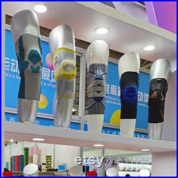 DE-LIANG Knee brace display mannequin,Leg Foot Ankle Mannequin for Knee Brace,Knee Wrist Protection Display Stand,Glossy Lucky Red 1 pcs